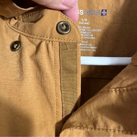 Swiss Tech sz L utility top, "copper penny", performance gear, button up - Picture 6 of 13